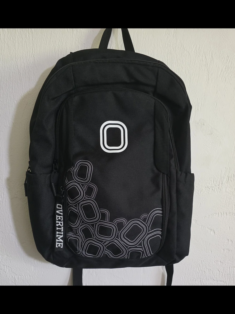 NWOT Overtime Elite B2S Black Backpack 40L Stacked O's Outline Gym School